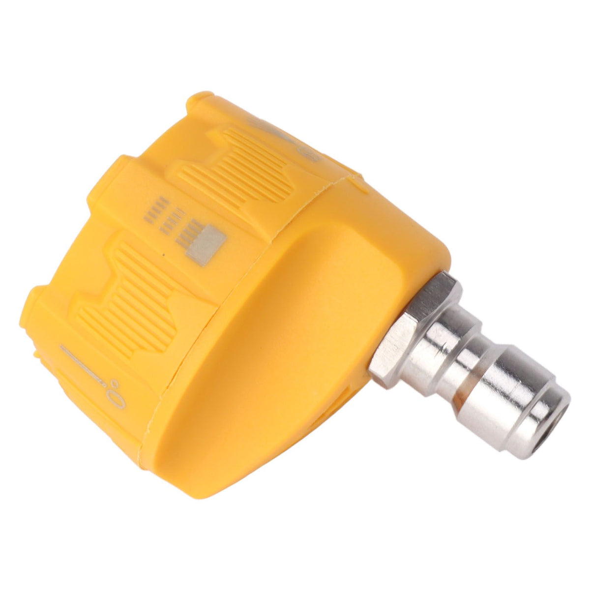 Pressure Washer Spray Nozzle 6 in 1 Multifunctional Adjustable Nozzle 1/4 Plug Interface Connect Tip Yellow