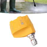 Pressure Washer Spray Nozzle 6 in 1 Multifunctional Adjustable Nozzle 1/4 Plug Interface Connect Tip Yellow