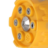 Pressure Washer Spray Nozzle 6 in 1 Multifunctional Adjustable Nozzle 1/4 Plug Interface Connect Tip Yellow