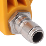 Pressure Washer Spray Nozzle 6 in 1 Multifunctional Adjustable Nozzle 1/4 Plug Interface Connect Tip Yellow - Extra Image