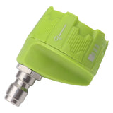 Pressure Washer Spray Nozzle 6 in 1 Multifunctional Adjustable Nozzle 1/4 Plug Interface Connect Tip Green