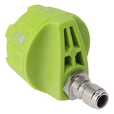Pressure Washer Spray Nozzle 6 in 1 Multifunctional Adjustable Nozzle 1/4 Plug Interface Connect Tip Green - Low Angle