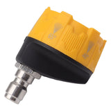 Pressure Washer Spray Nozzle 6 in 1 Multifunctional Adjustable Nozzle 1/4 Plug Interface Connect Tip Black and Yellow