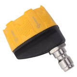 Pressure Washer Spray Nozzle 6 in 1 Multifunctional Adjustable Nozzle 1/4 Plug Interface Connect Tip Black and Yellow
