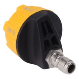 Pressure Washer Spray Nozzle 6 in 1 Multifunctional Adjustable Nozzle 1/4 Plug Interface Connect Tip Black and Yellow