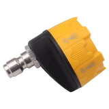 Pressure Washer Spray Nozzle 6 in 1 Multifunctional Adjustable Nozzle 1/4 Plug Interface Connect Tip Black and Yellow