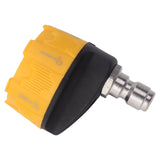 Pressure Washer Spray Nozzle 6 in 1 Multifunctional Adjustable Nozzle 1/4 Plug Interface Connect Tip Black and Yellow - Extra Image