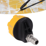 Pressure Washer Spray Nozzle 6 in 1 Multifunctional Adjustable Nozzle 1/4 Plug Interface Connect Tip Black and Yellow - Extra Image