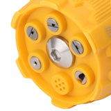 Pressure Washer Spray Nozzle 6 in 1 Multifunctional Adjustable Nozzle 1/4 Plug Interface Connect Tip Black and Yellow - Extra Image