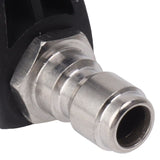 Pressure Washer Spray Nozzle 6 in 1 Multifunctional Adjustable Nozzle 1/4 Plug Interface Connect Tip Black and Yellow - Extra Image
