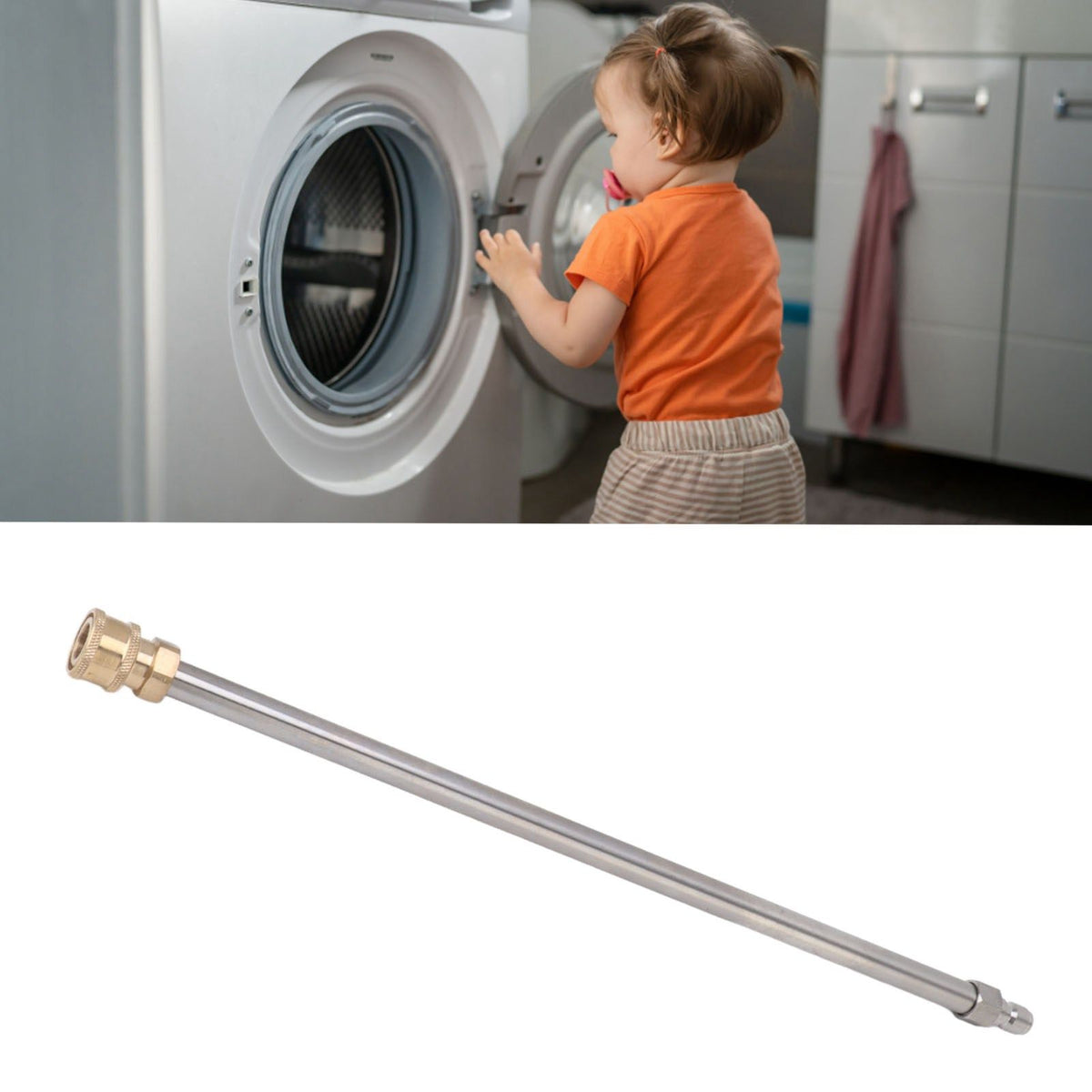 Pressure Washer Extension Bar Compatibility 1/4 Inch Power Washer Lance for Pressure Washing Machine 40.5CM