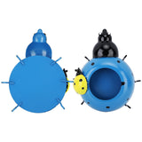 5.4cm Diameter Flower Pot Decor Ladybug Shaped Smoothing Surfaces Iron Planter Pot for Garden Blue - Extra Image