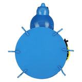 5.4cm Diameter Flower Pot Decor Ladybug Shaped Smoothing Surfaces Iron Planter Pot for Garden Blue - Extra Image