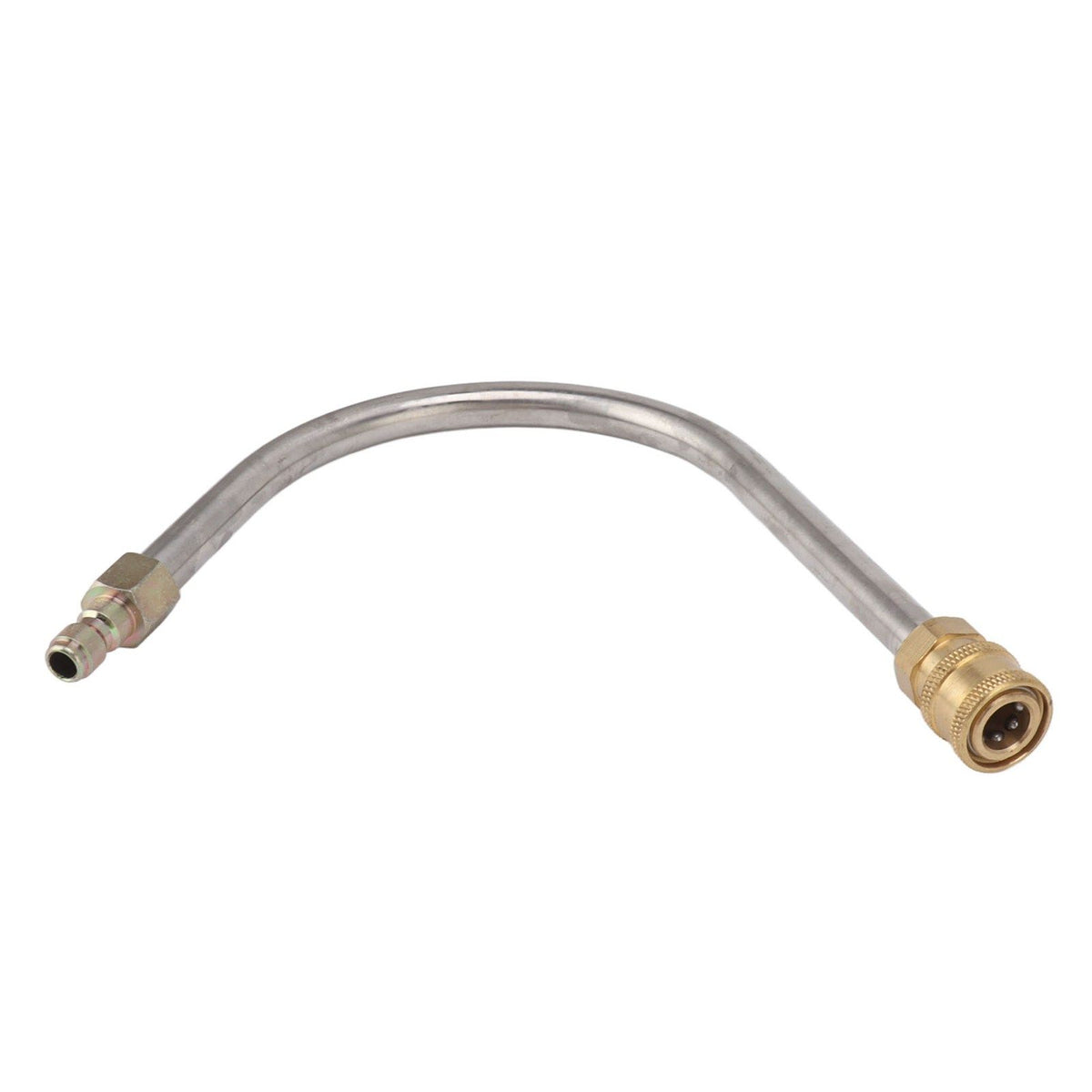Pressure Washer Extension Wand Stainless Steel Brass 4000psi 1/4 Inch Quick Connect Power Washer Curved Rod Spray Lance for Replacement U Shaped