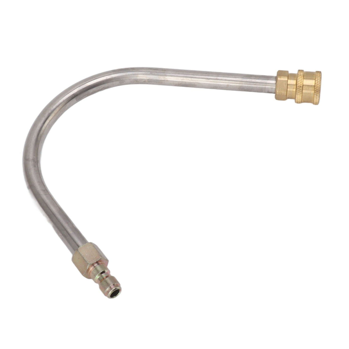 Pressure Washer Extension Wand Stainless Steel Brass 4000psi 1/4 Inch Quick Connect Power Washer Curved Rod Spray Lance for Replacement U Shaped