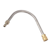 Pressure Washer Extension Wand Stainless Steel Brass 4000psi 1/4 Inch Quick Connect Power Washer Curved Rod Spray Lance for Replacement U Shaped