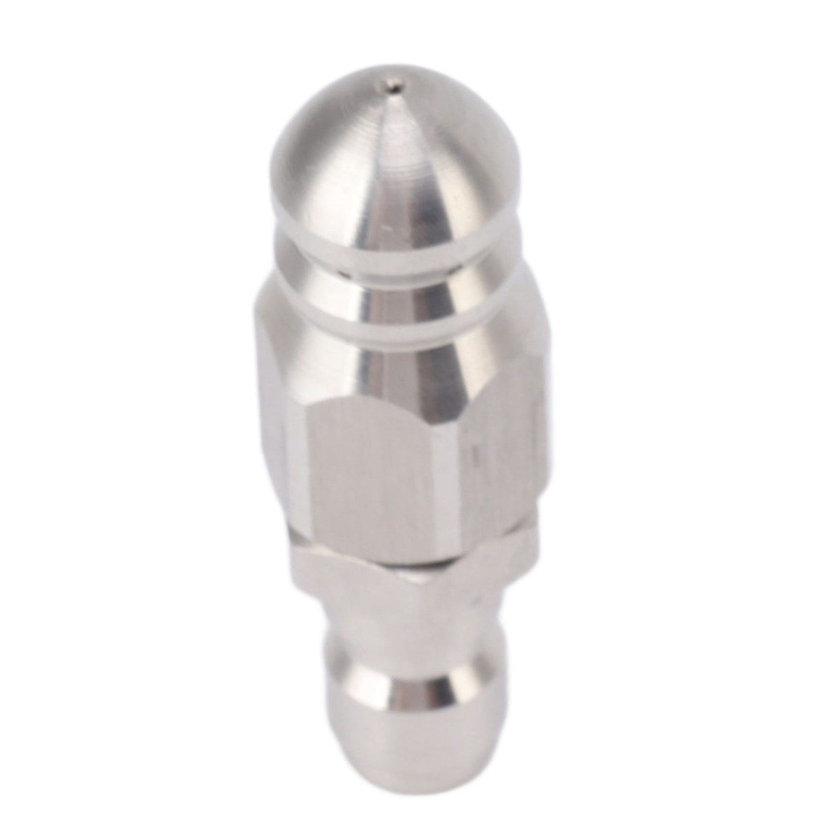 56MM Sewer Jet Nozzle 5000PSI 1 Front 6 Rear Stainless Steel Sewer Jet Nozzle for Pipe Unclogging Toilet Clog Remover