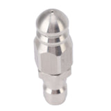 56MM Sewer Jet Nozzle 5000PSI 1 Front 6 Rear Stainless Steel Sewer Jet Nozzle for Pipe Unclogging Toilet Clog Remover