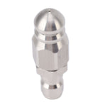 56MM Sewer Jet Nozzle 5000PSI 1 Front 6 Rear Stainless Steel Sewer Jet Nozzle for Pipe Unclogging Toilet Clog Remover