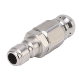 56MM Sewer Jet Nozzle 5000PSI 1 Front 6 Rear Stainless Steel Sewer Jet Nozzle for Pipe Unclogging Toilet Clog Remover - Top-Down View