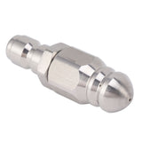 56MM Sewer Jet Nozzle 5000PSI 1 Front 6 Rear Stainless Steel Sewer Jet Nozzle for Pipe Unclogging Toilet Clog Remover