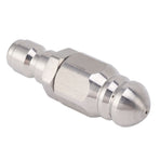 56MM Sewer Jet Nozzle 5000PSI 1 Front 6 Rear Stainless Steel Sewer Jet Nozzle for Pipe Unclogging Toilet Clog Remover