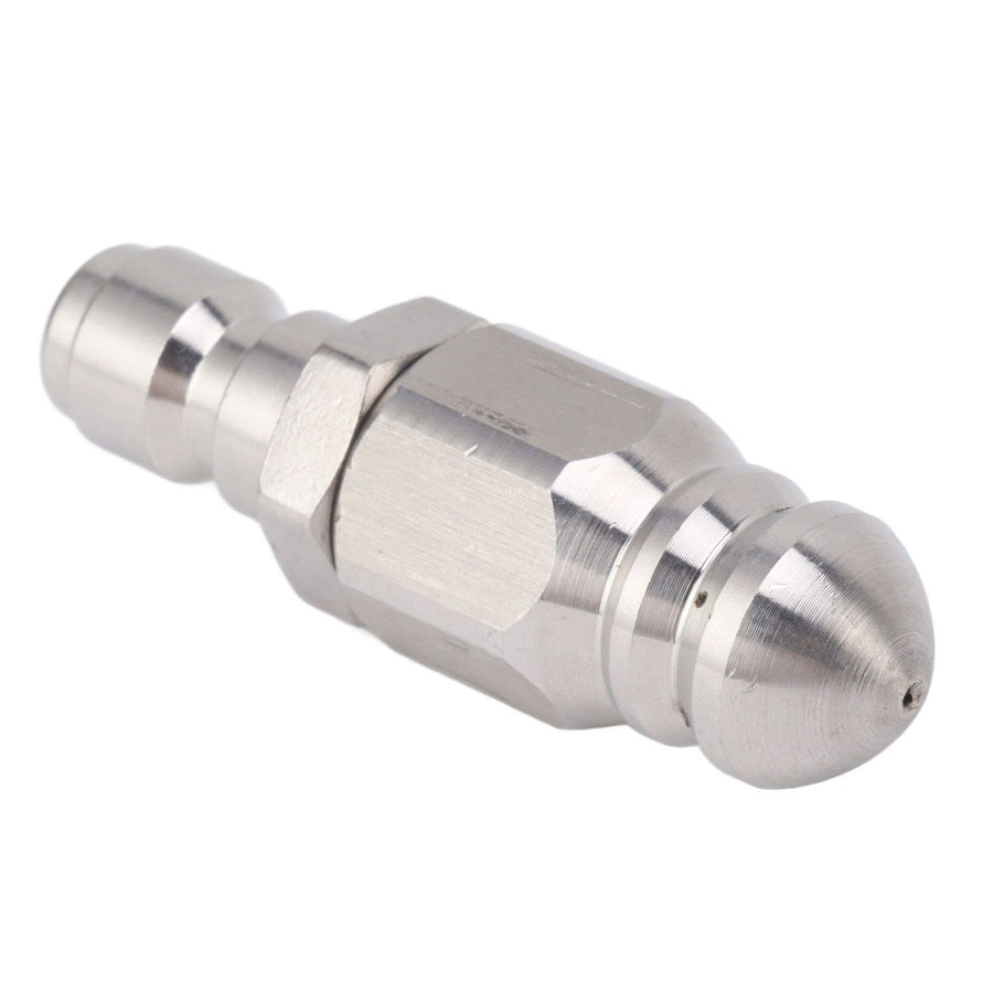 56MM Sewer Jet Nozzle 5000PSI 1 Front 6 Rear Stainless Steel Sewer Jet Nozzle for Pipe Unclogging Toilet Clog Remover