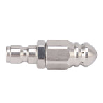 56MM Sewer Jet Nozzle 5000PSI 1 Front 6 Rear Stainless Steel Sewer Jet Nozzle for Pipe Unclogging Toilet Clog Remover