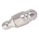 56MM Sewer Jet Nozzle 5000PSI 1 Front 6 Rear Stainless Steel Sewer Jet Nozzle for Pipe Unclogging Toilet Clog Remover