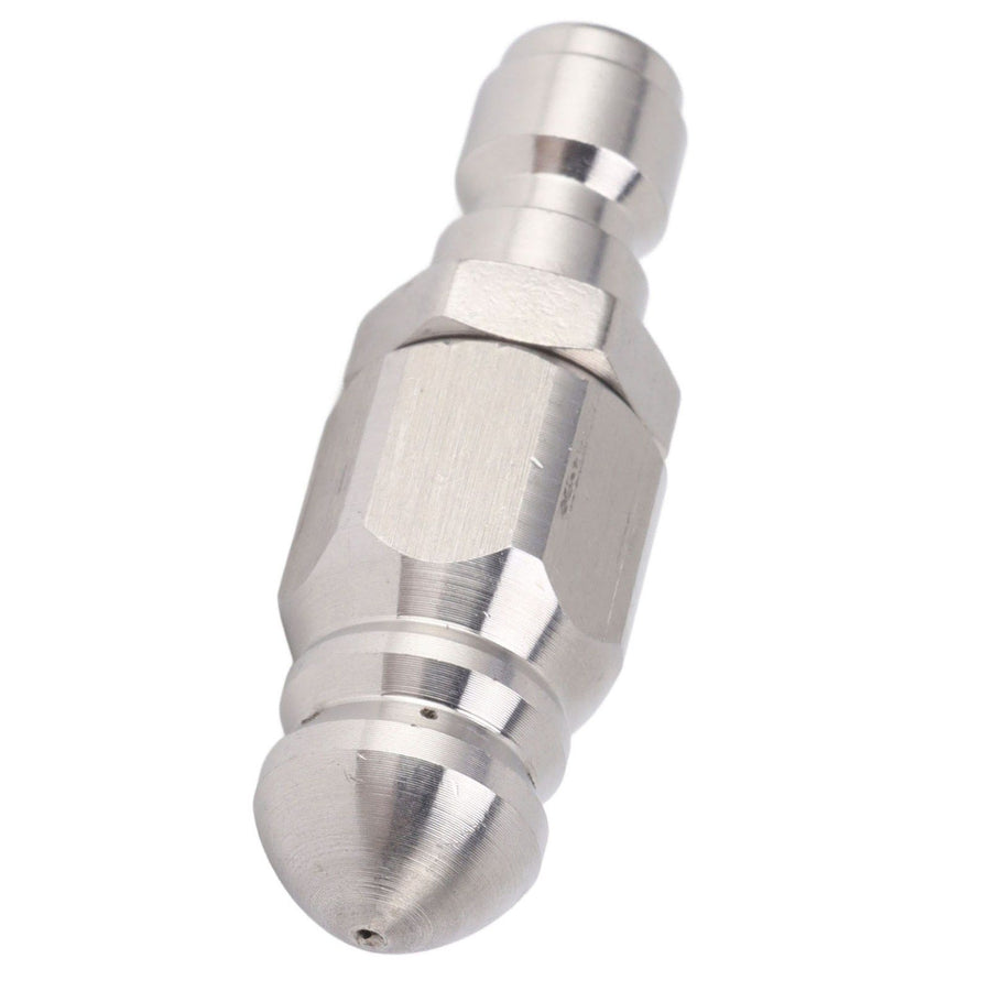 56MM Sewer Jet Nozzle 5000PSI 1 Front 6 Rear Stainless Steel Sewer Jet Nozzle for Pipe Unclogging Toilet Clog Remover
