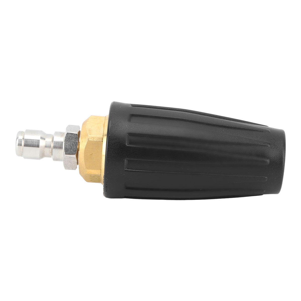 Pressure Washer Turbo Nozzle 1/4in Quick Connect Ceramic Core Copper 3000PSI Rotating Turbo Nozzle Black