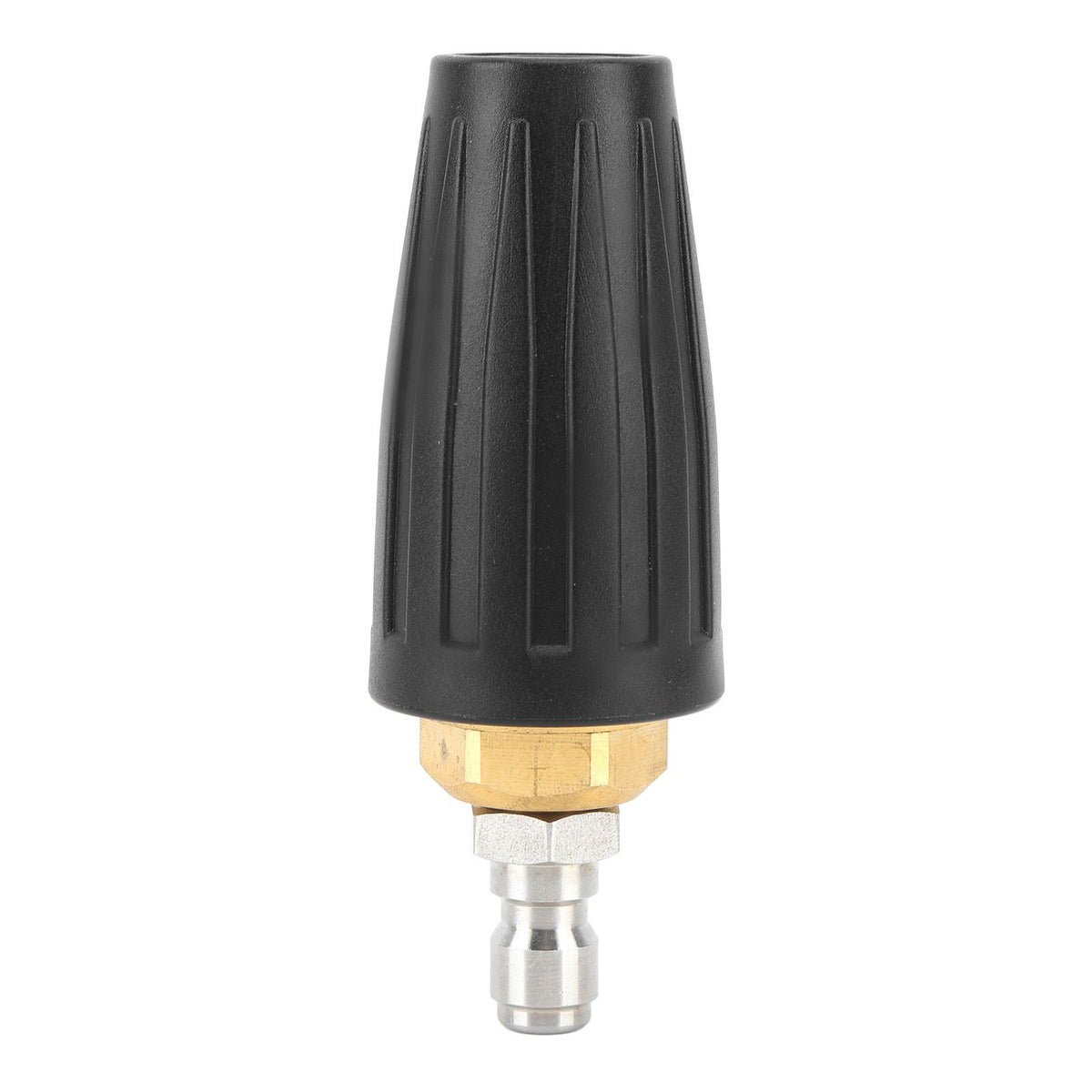 Pressure Washer Turbo Nozzle 1/4in Quick Connect Ceramic Core Copper 3000PSI Rotating Turbo Nozzle Black