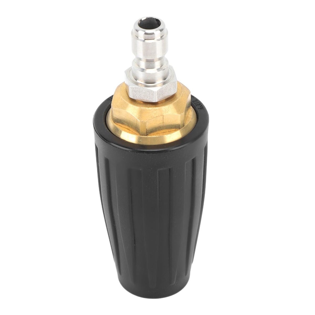 Pressure Washer Turbo Nozzle 1/4in Quick Connect Ceramic Core Copper 3000PSI Rotating Turbo Nozzle Black