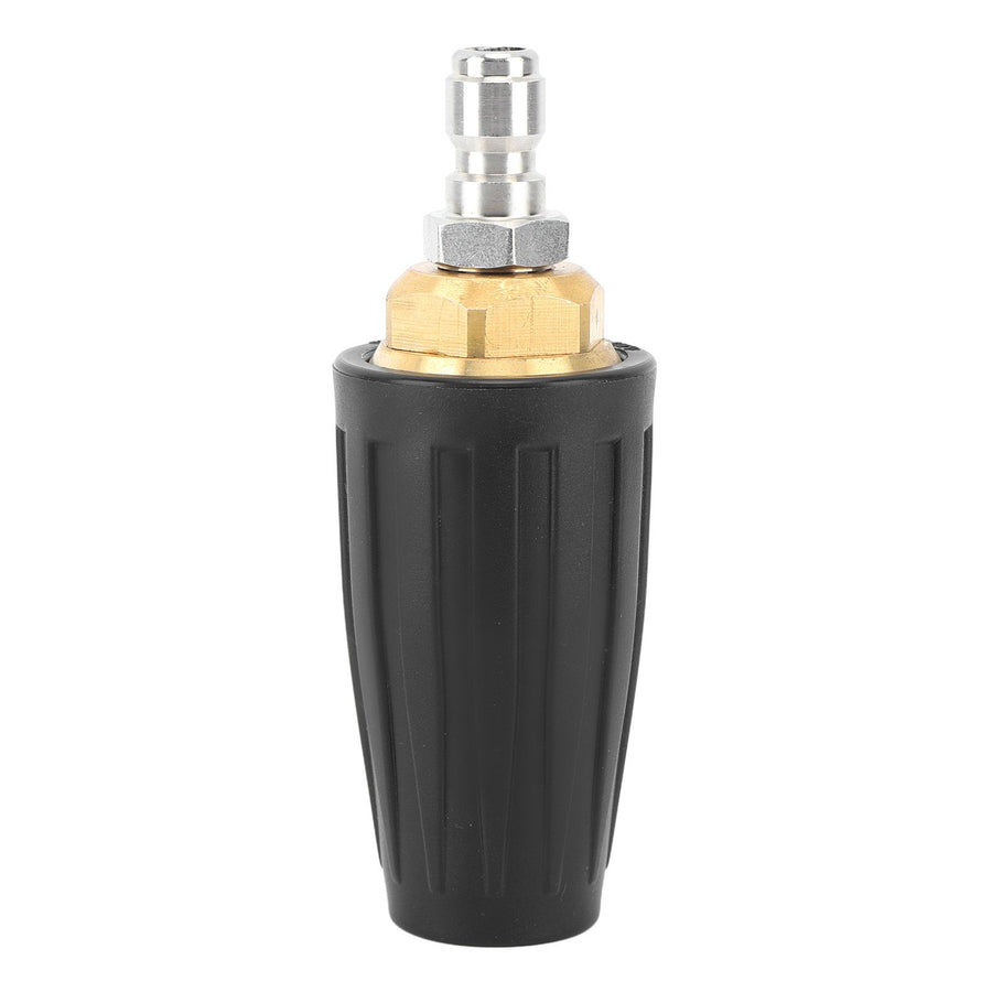 Pressure Washer Turbo Nozzle 1/4in Quick Connect Ceramic Core Copper 3000PSI Rotating Turbo Nozzle Black