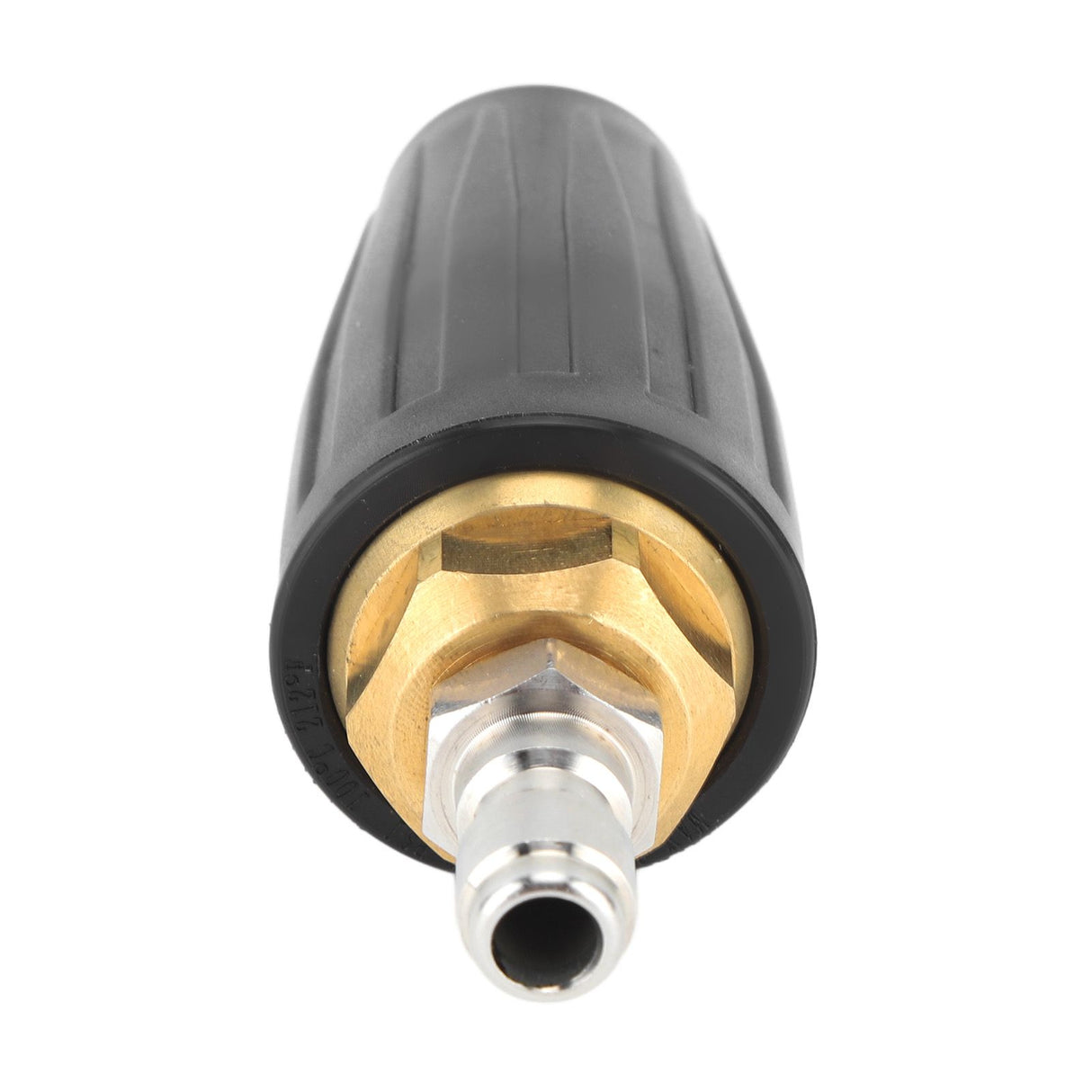 Pressure Washer Turbo Nozzle 1/4in Quick Connect Ceramic Core Copper 3000PSI Rotating Turbo Nozzle Black