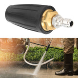 Pressure Washer Turbo Nozzle 1/4in Quick Connect Ceramic Core Copper 3000PSI Rotating Turbo Nozzle Black - Extra Image