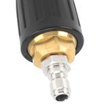 Pressure Washer Turbo Nozzle 1/4in Quick Connect Ceramic Core Copper 3000PSI Rotating Turbo Nozzle Black