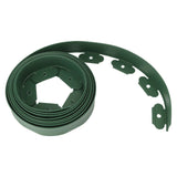 Landscape Edging Kit Lawn Edging Include 15 Spikes PE Garden Edging Border for Landscaping Flower Gardens Lawn - Top-Down View