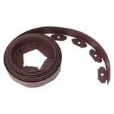 Landscape Edging Kit Lawn Edging Include 15 Spikes PE Garden Edging Border for Landscaping Flower Gardens Lawn - Top-Down View
