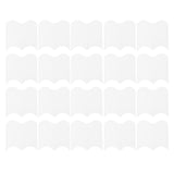 20PCS Interlocking Landscaping Edging Kit Weatherproof Garden Landscape Edging Border Hammer in Lawn Edge White