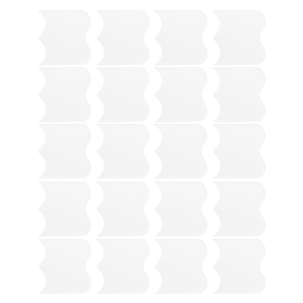 20PCS Interlocking Landscaping Edging Kit Weatherproof Garden Landscape Edging Border Hammer in Lawn Edge White