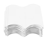 20PCS Interlocking Landscaping Edging Kit Weatherproof Garden Landscape Edging Border Hammer in Lawn Edge White