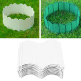 20PCS Interlocking Landscaping Edging Kit Weatherproof Garden Landscape Edging Border Hammer in Lawn Edge White - Extra Image