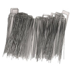 100Pcs U Shaped Garden Stakes Galvanized Steel Landscape Stakes Pins for Weed Barrier Sod Fabric Decorations Roughness 2.5mm/0.10in
