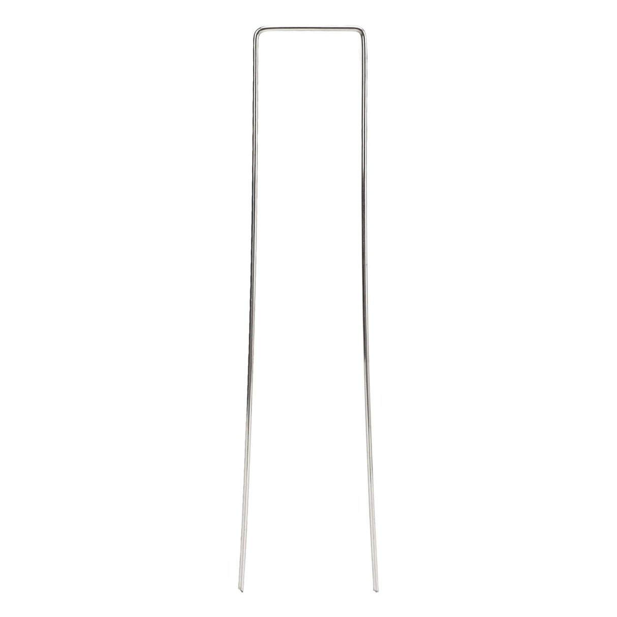 100Pcs U Shaped Garden Stakes Galvanized Steel Landscape Stakes Pins for Weed Barrier Sod Fabric Decorations Roughness 2.5mm/0.10in