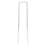 100Pcs U Shaped Garden Stakes Galvanized Steel Landscape Stakes Pins for Weed Barrier Sod Fabric Decorations Roughness 2.5mm/0.10in - Rear View