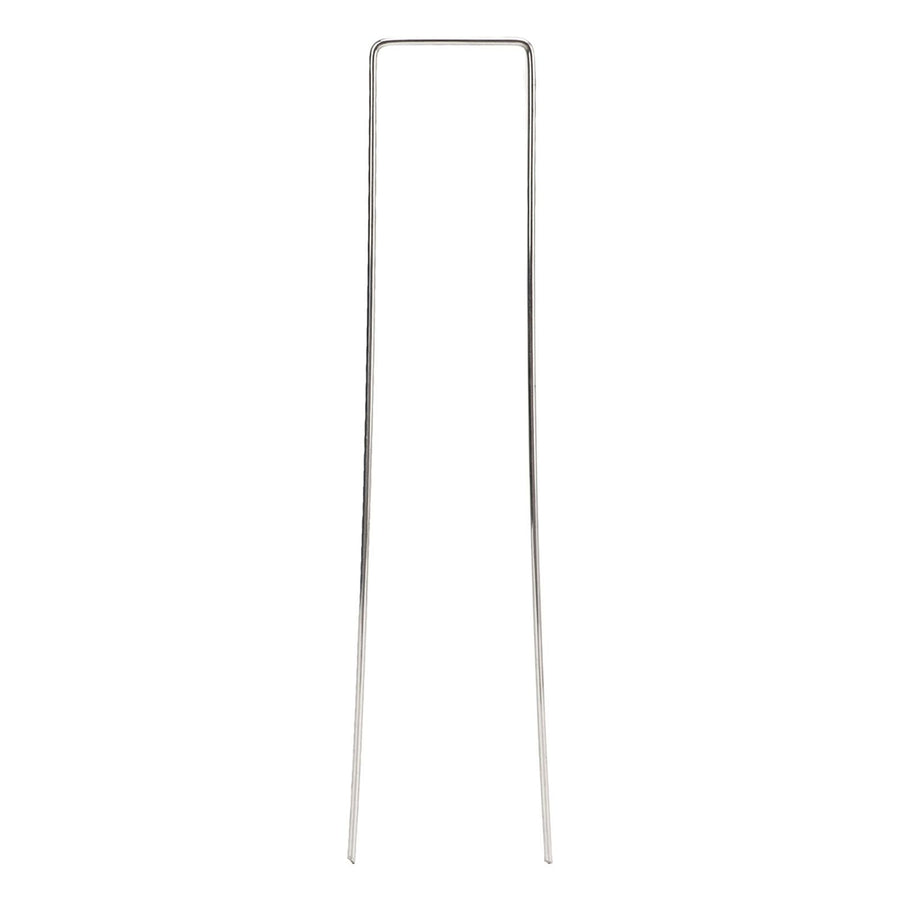 100Pcs U Shaped Garden Stakes Galvanized Steel Landscape Stakes Pins for Weed Barrier Sod Fabric Decorations Roughness 2.5mm/0.10in