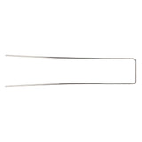 100Pcs U Shaped Garden Stakes Galvanized Steel Landscape Stakes Pins for Weed Barrier Sod Fabric Decorations Roughness 2.5mm/0.10in - Close-Up Angle