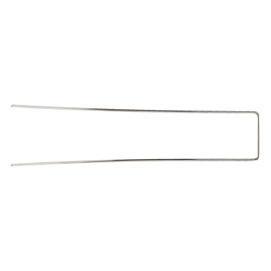 100Pcs U Shaped Garden Stakes Galvanized Steel Landscape Stakes Pins for Weed Barrier Sod Fabric Decorations Roughness 2.5mm/0.10in