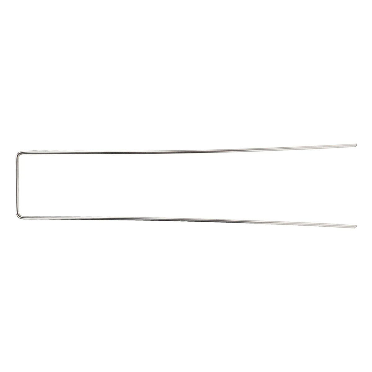 100Pcs U Shaped Garden Stakes Galvanized Steel Landscape Stakes Pins for Weed Barrier Sod Fabric Decorations Roughness 2.5mm/0.10in